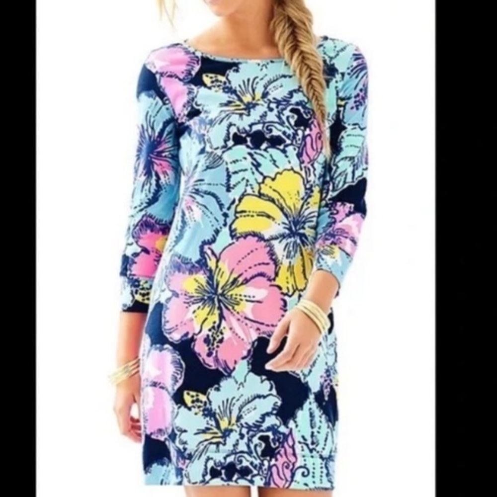 - Lilly Pulitzer Marlowe Dress in Big Flirt SZ S excellent condition Pima …